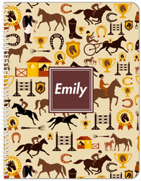 Thumbnail for Personalized Horses Notebook VI - Square Nameplate - Front View