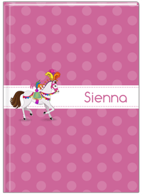 Thumbnail for Personalized Horses Journal III - Polka Dots - Circus Horse IV - Front View