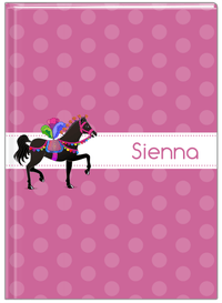 Thumbnail for Personalized Horses Journal III - Polka Dots - Circus Horse V - Front View