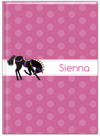 Thumbnail for Personalized Horses Journal III - Polka Dots - Circus Horse VI - Front View