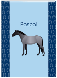 Thumbnail for Personalized Horses Journal IV - Blue Roan Horse - Front View