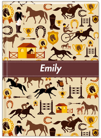 Thumbnail for Personalized Horses Journal VI - Ribbon Nameplate - Front View