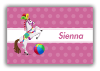 Thumbnail for Personalized Horses Canvas Wrap & Photo Print III - Polka Dots - Circus Horse III - Front View