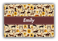 Thumbnail for Personalized Horses Canvas Wrap & Photo Print VI - Ribbon Nameplate - Front View