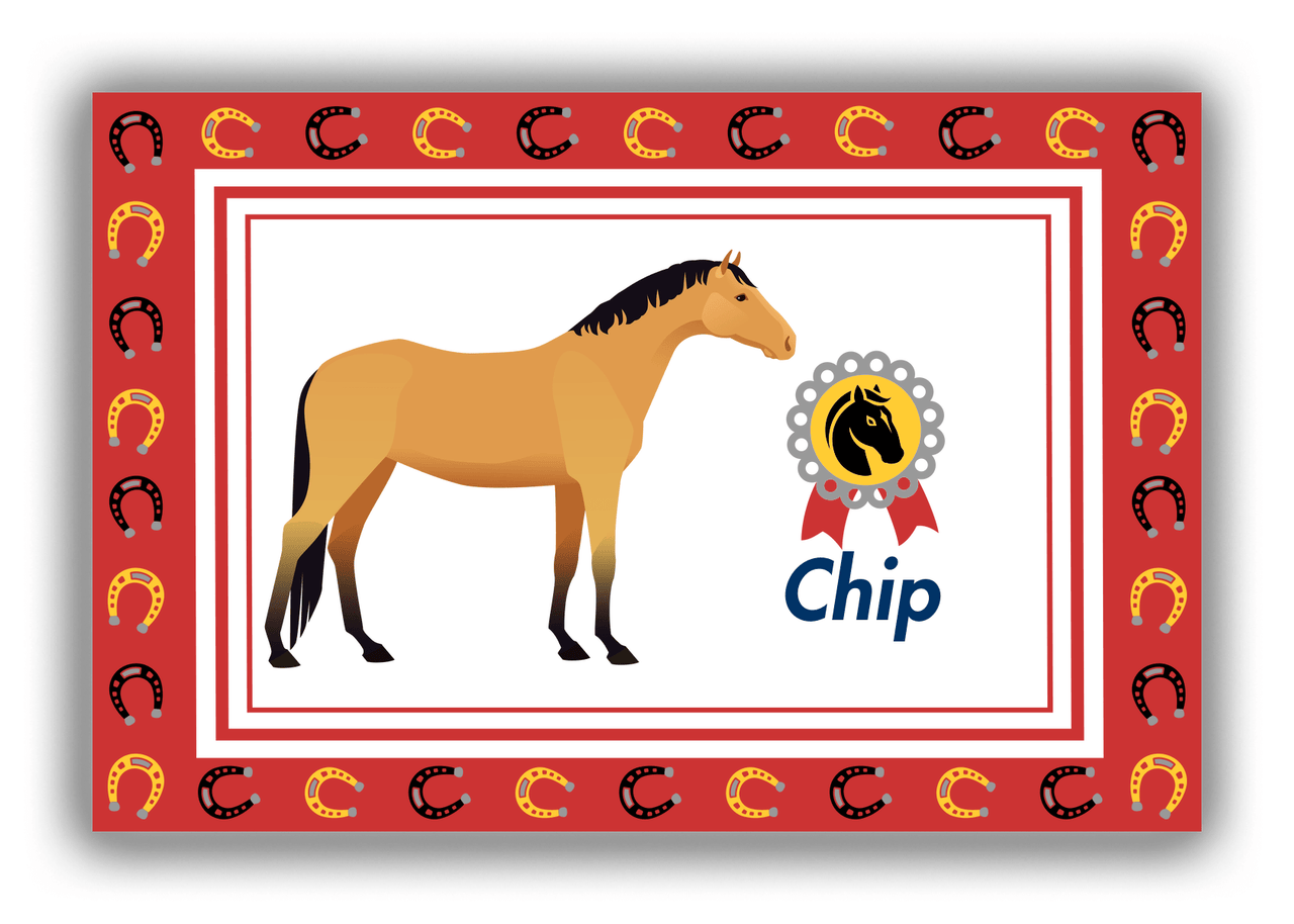 Personalized Horses Canvas Wrap & Photo Print IX - Buckskin Horse - Front View