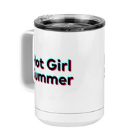 Thumbnail for Hot Girl Summer Coffee Mug Tumbler with Handle (15 oz) - TikTok Trends - Front Left View