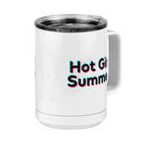 Thumbnail for Hot Girl Summer Coffee Mug Tumbler with Handle (15 oz) - TikTok Trends - Front Right View