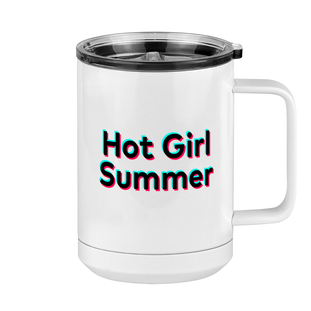 Hot Girl Summer Coffee Mug Tumbler with Handle (15 oz) - TikTok Trends - Right View