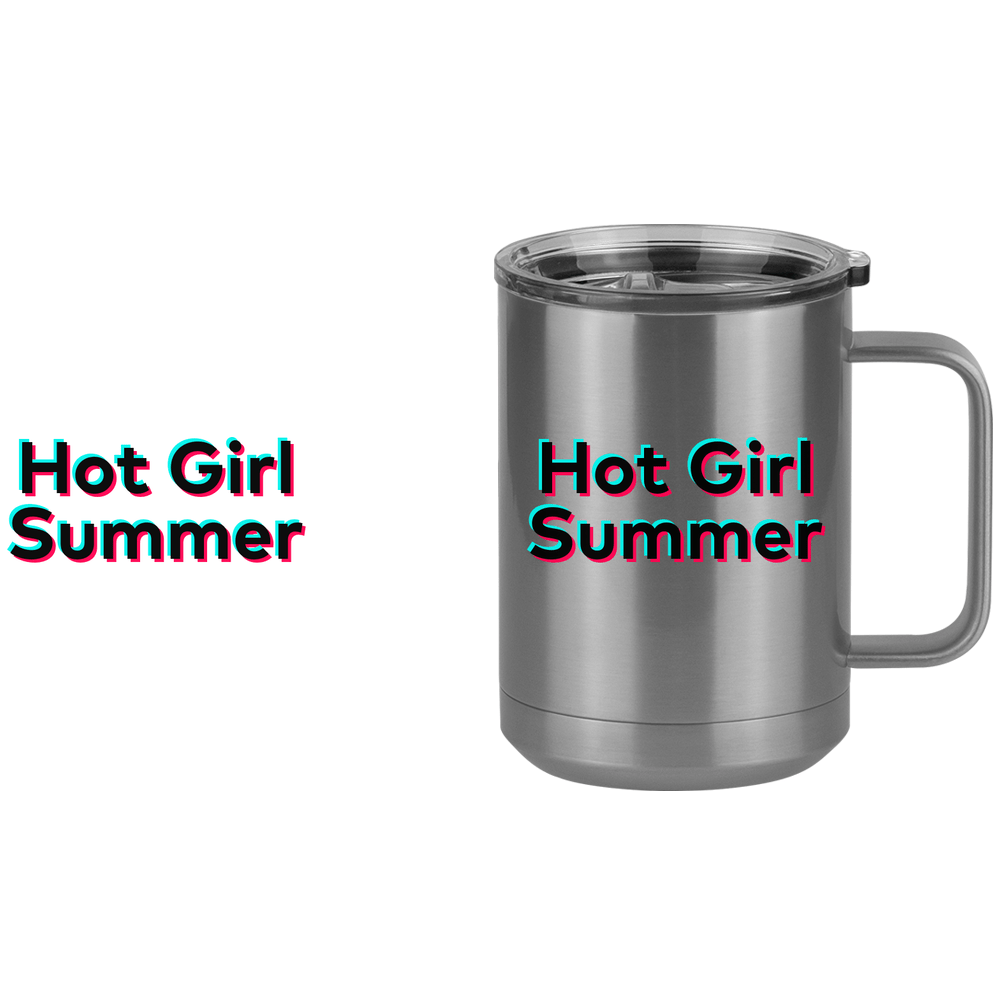 Hot Girl Summer Coffee Mug Tumbler with Handle (15 oz) - TikTok Trends - Design View