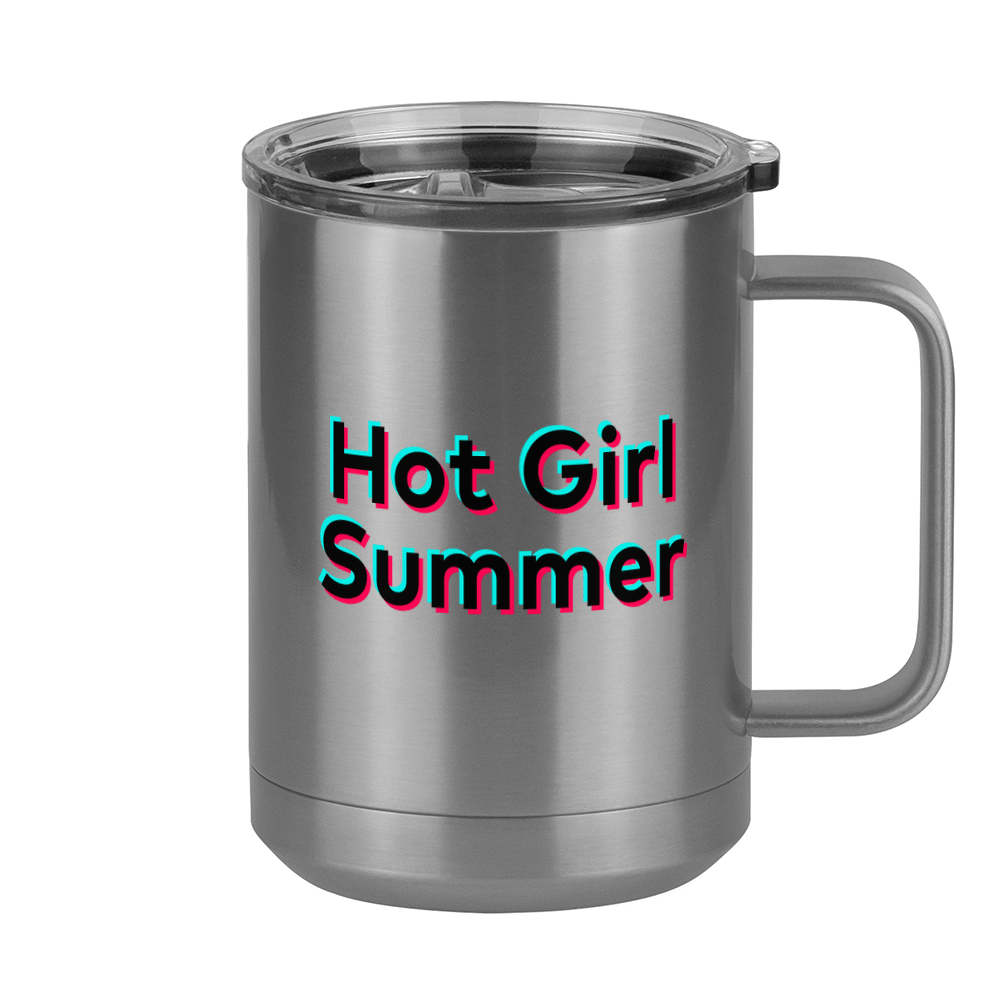 Hot Girl Summer Coffee Mug Tumbler with Handle (15 oz) - TikTok Trends - Right View