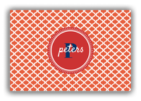 Thumbnail for Personalized Hourglass Canvas Wrap & Photo Print - Red with Circle Nameplate - Front View