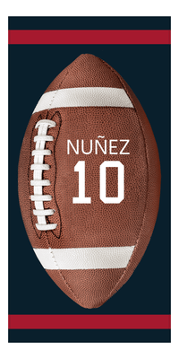 Thumbnail for Personalized Houston Football Beach Towel - Front View