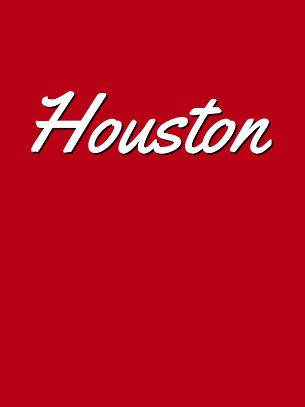 Personalized Houston T-Shirt - Red - Decorate View