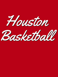 Thumbnail for Personalized Houston Basketball T-Shirt - Red - Decorate View
