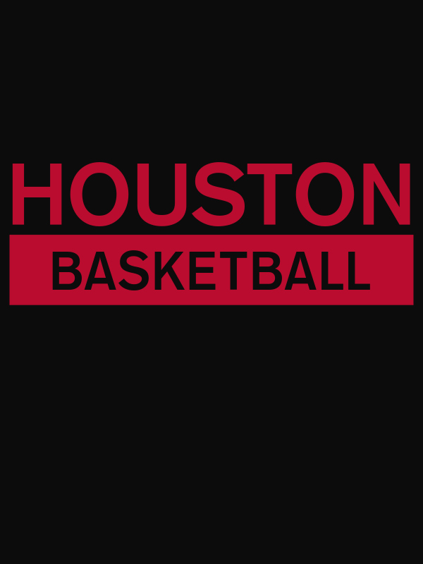 Houston Basketball T-Shirt - Black - Decorate View