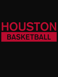 Thumbnail for Houston Basketball T-Shirt - Black - Decorate View