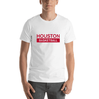 Thumbnail for Houston Basketball T-Shirt - White - Shirt View