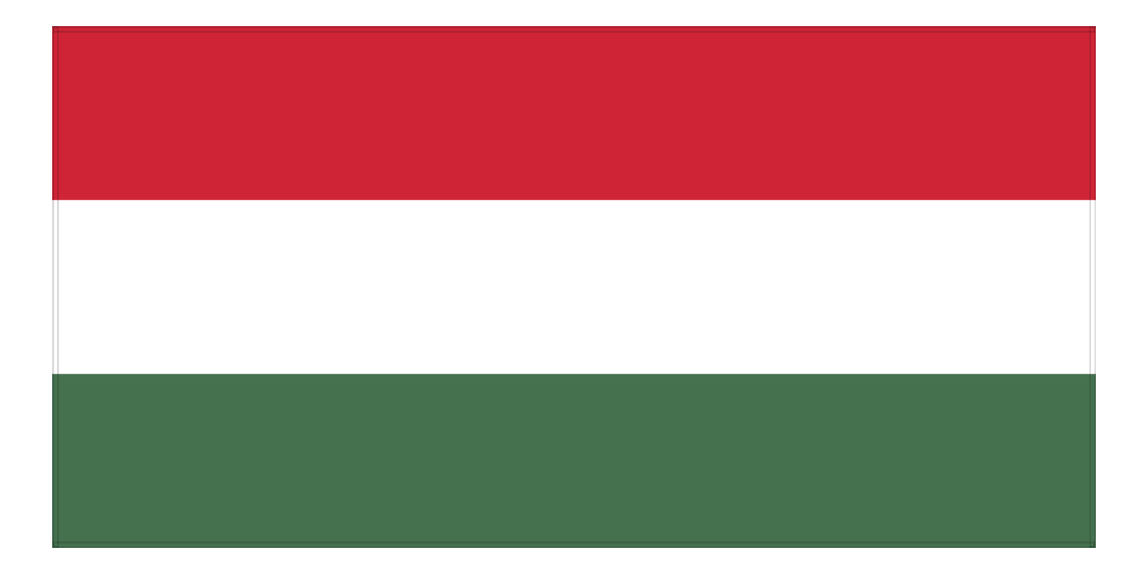 Hungary Flag Beach Towel - Front View