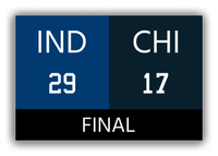 Thumbnail for Indianapolis vs Chicago Canvas Wrap & Photo Print - 2006 2007 Football Championship - Front View