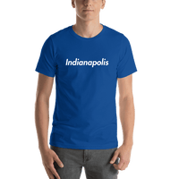 Thumbnail for Personalized Indianapolis T-Shirt - Blue - Shirt View