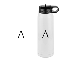Thumbnail for Personalized Initial Water Bottle (30 oz) - Design View
