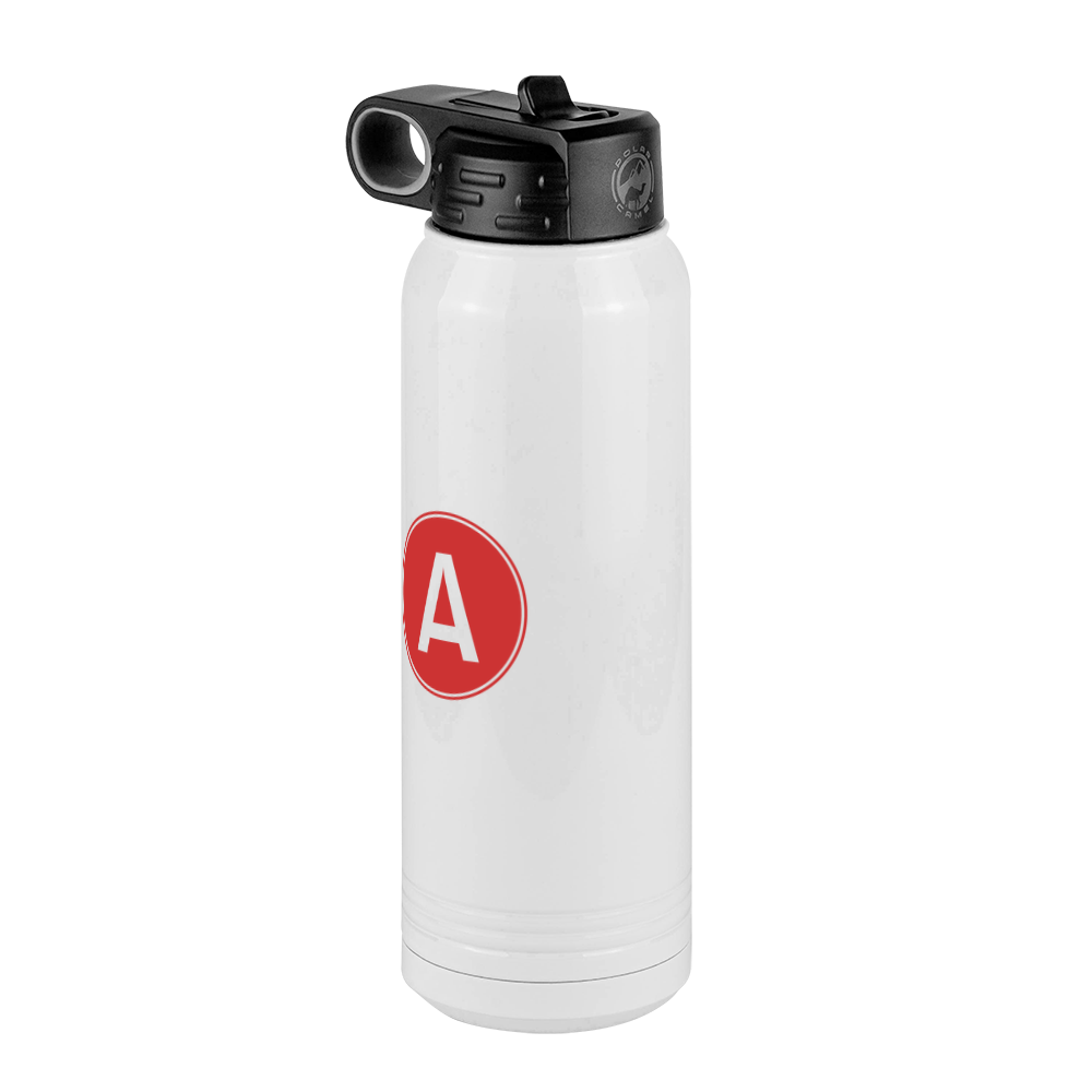 Personalized Initial Water Bottle (30 oz) - Front Left View