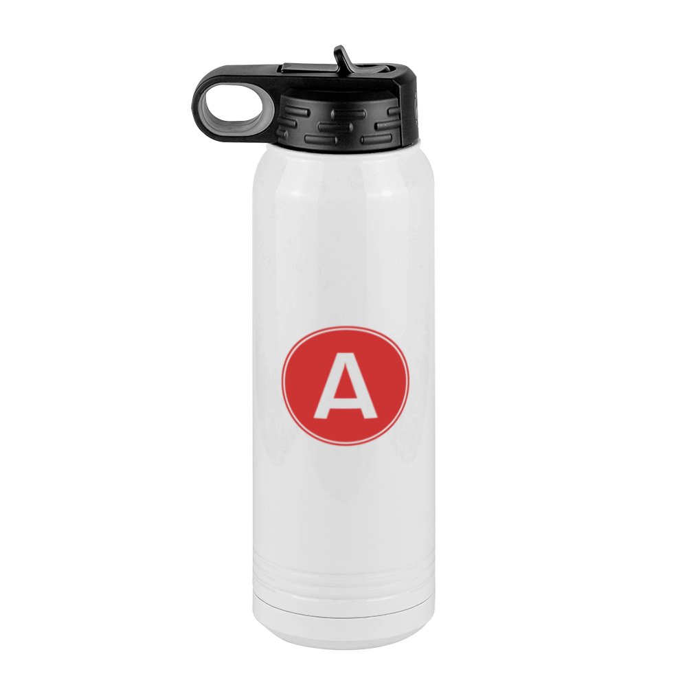 Personalized Initial Water Bottle (30 oz) - Left View