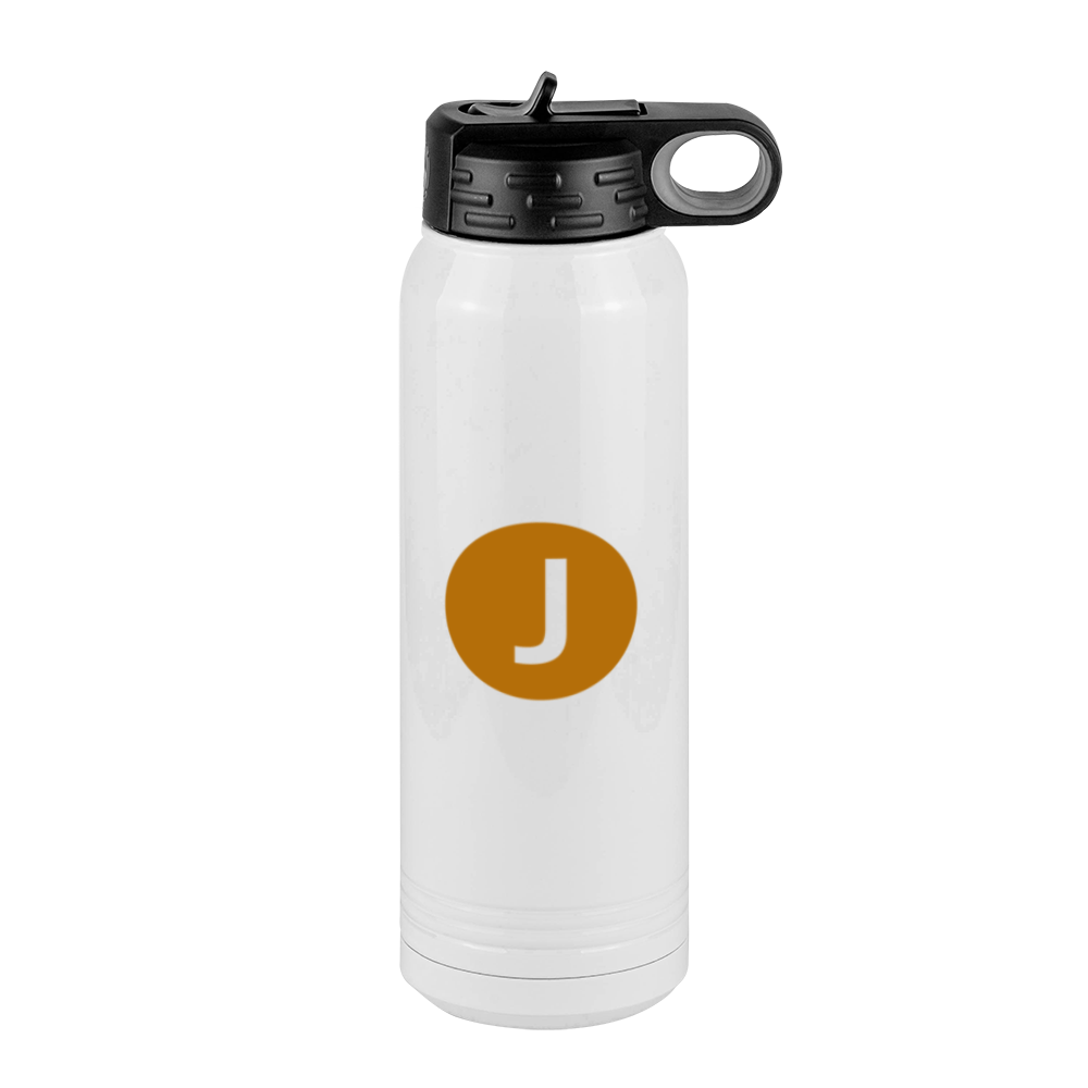 Personalized Initial Water Bottle (30 oz) - New York Subway J Train - Right View