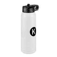 Thumbnail for Personalized Initial Water Bottle (30 oz) - New York Subway K Train - Front Right View