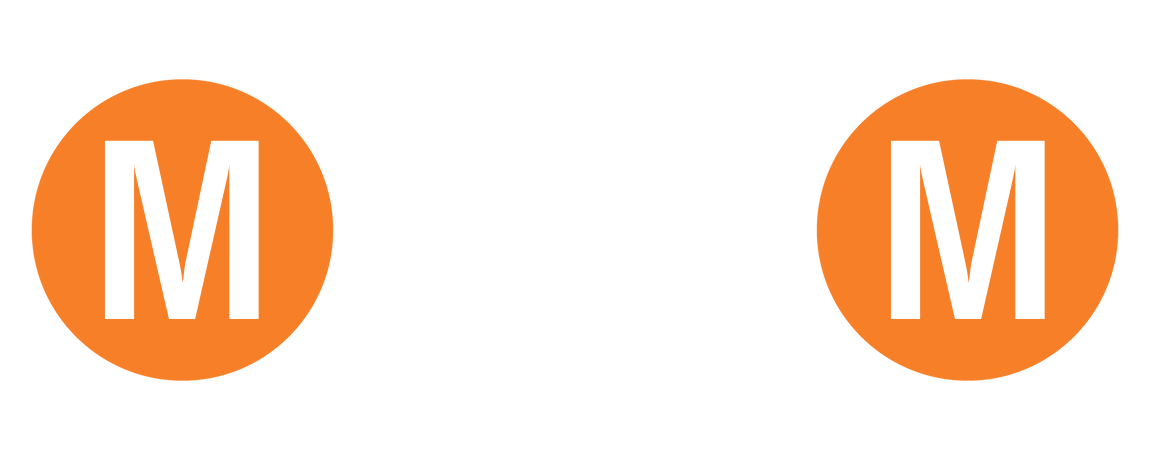 Personalized Initial Water Bottle (30 oz) - New York Subway M Train - Graphic View