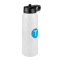 Thumbnail for Personalized Initial Water Bottle (30 oz) - New York Subway T Train - Front Right View