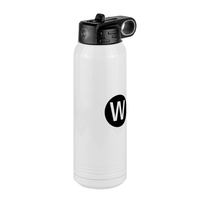 Thumbnail for Personalized Initial Water Bottle (30 oz) - New York Subway W Train - Front Right View