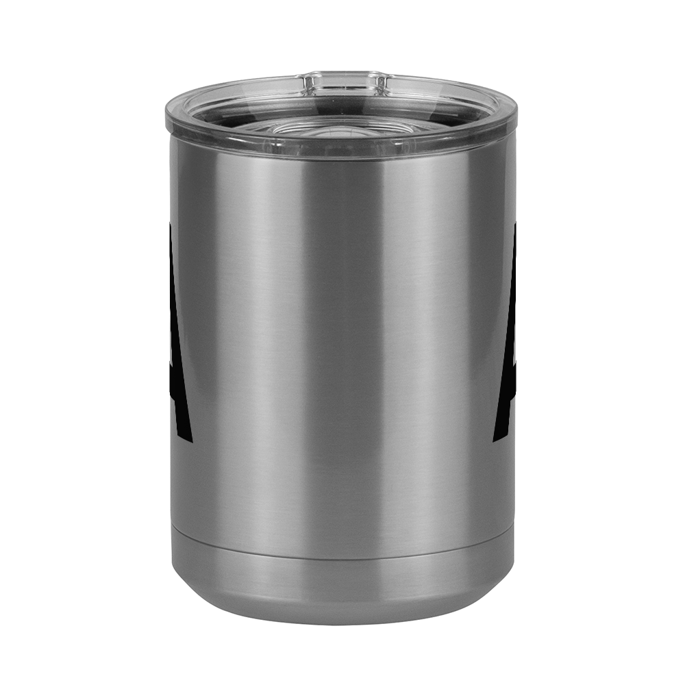 Personalized Initial Coffee Mug Tumbler with Handle (15 oz) - Front View