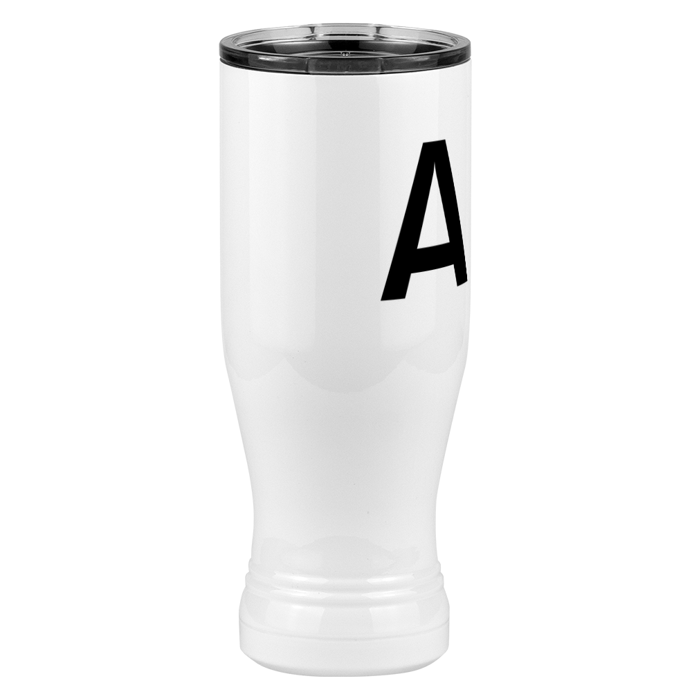 Personalized Initial Pilsner Tumbler (20 oz) - Front Right View
