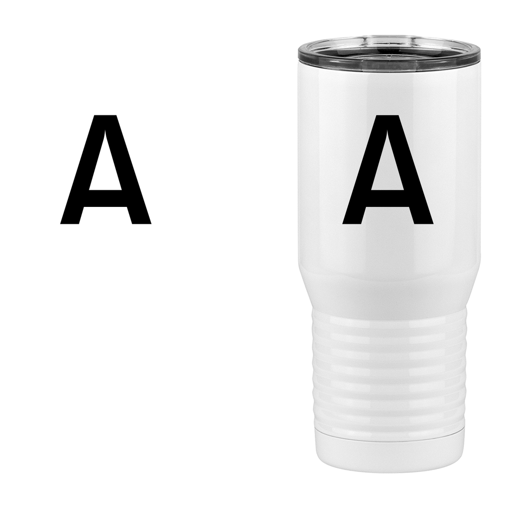 Personalized Initial Tall Travel Tumbler (20 oz) - Design View