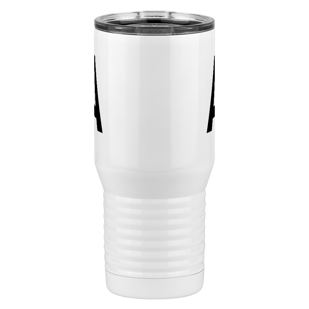 Personalized Initial Tall Travel Tumbler (20 oz) - Front View