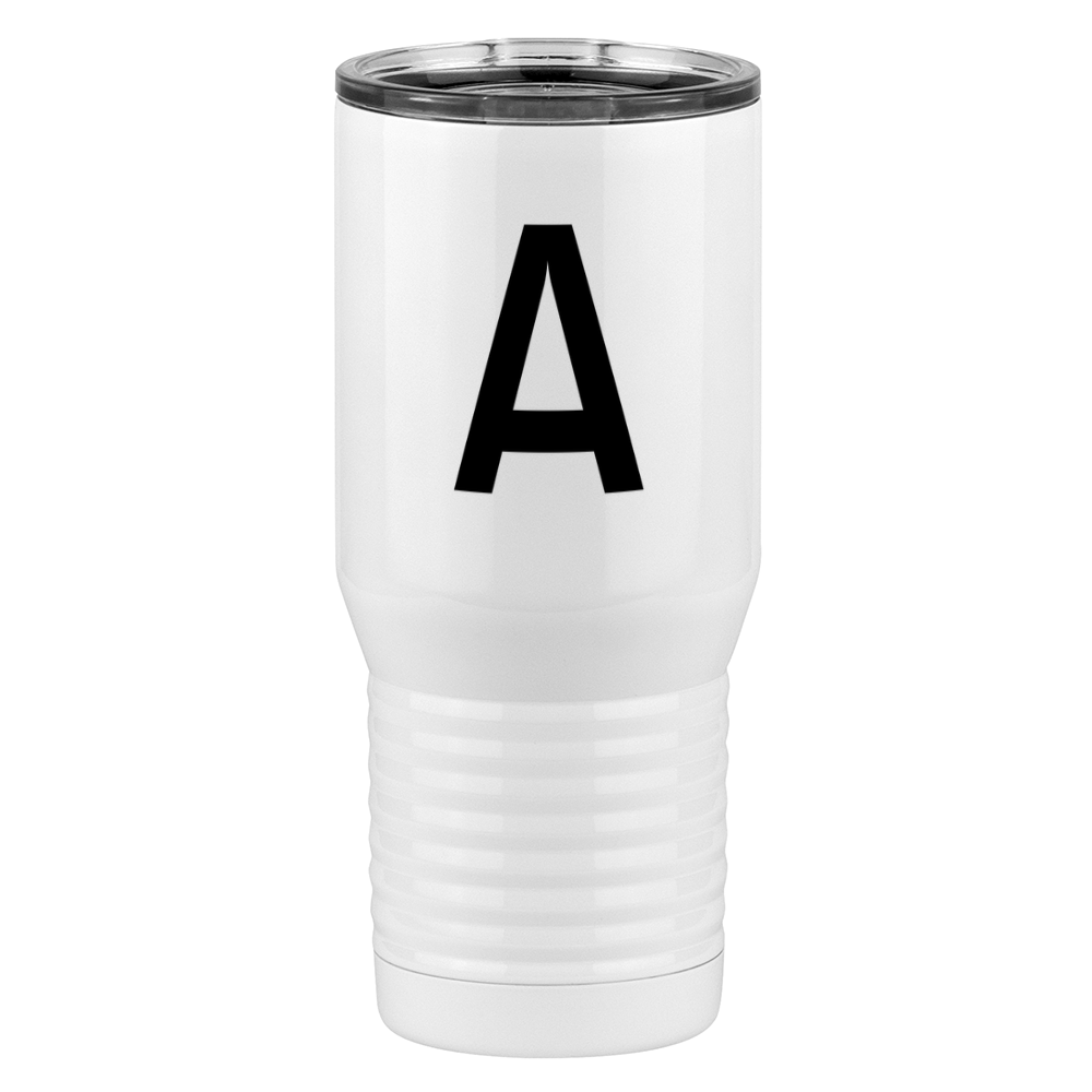 Personalized Initial Tall Travel Tumbler (20 oz) - Right View
