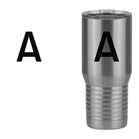 Thumbnail for Personalized Initial Tall Travel Tumbler (20 oz) - Design View