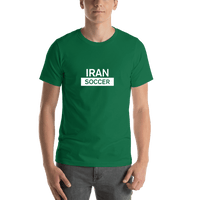 Thumbnail for Iran Soccer T-Shirt - Green - Shirt View