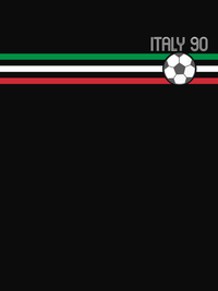 Thumbnail for Personalized Italy 1990 World Cup Soccer T-Shirt - Black - Decorate View