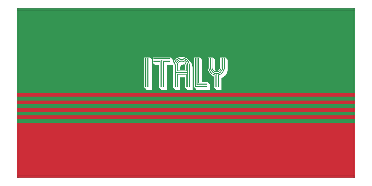 Personalized Italy Beach Towel - Front View