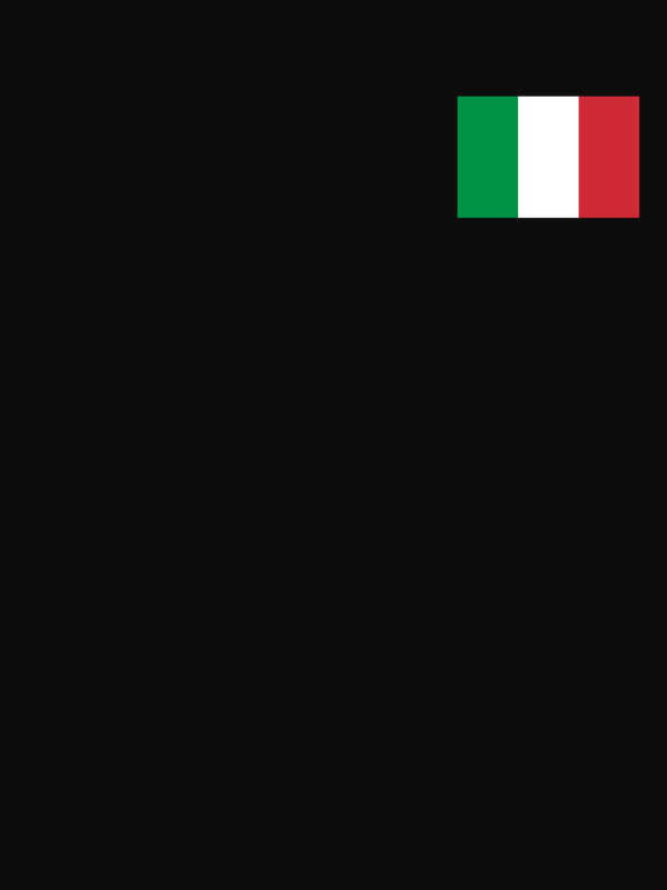 Italy Flag T-Shirt - Black - Decorate View
