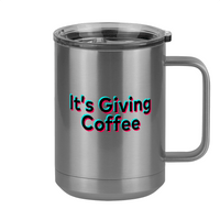 Thumbnail for It's Giving Coffee Mug Tumbler with Handle (15 oz) - TikTok Trends - Right View
