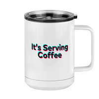 Thumbnail for It's Serving Coffee Mug Tumbler with Handle (15 oz) - TikTok Trends - Right View