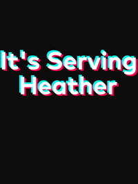 Thumbnail for It's Serving Heather T-Shirt - Black - TikTok Trends - Decorate View