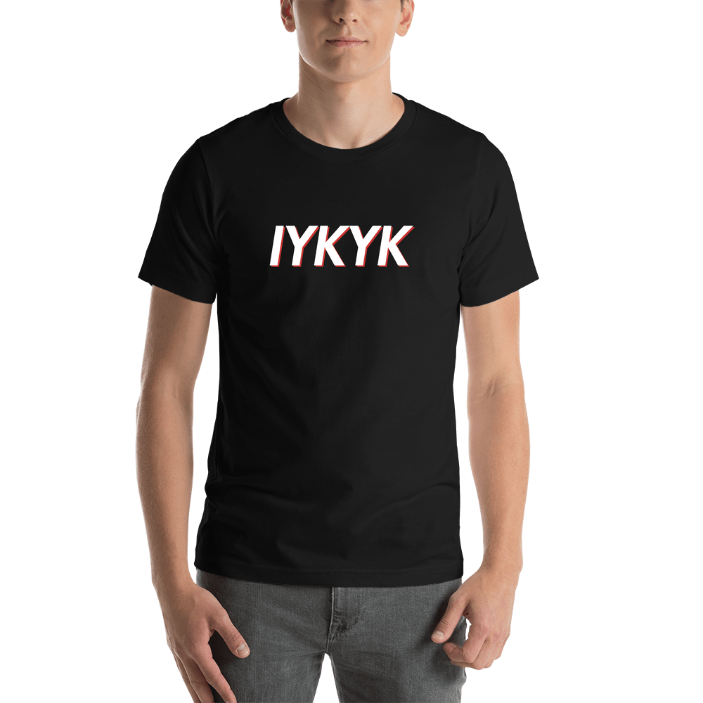 IYKYK T-Shirt - Black - Shirt View