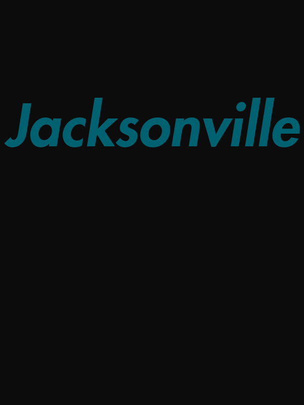 Personalized Jacksonville T-Shirt - Black - Decorate View