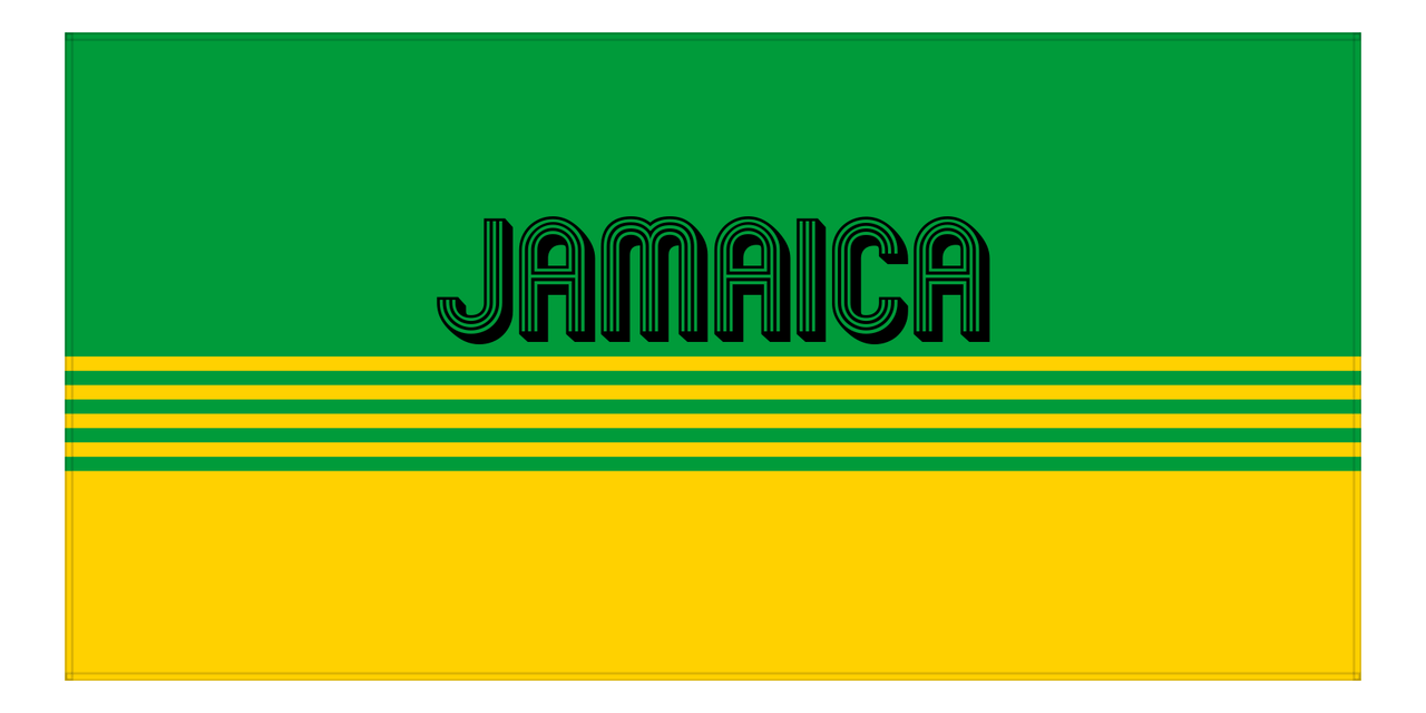 Personalized Jamaica Beach Towel - Front View