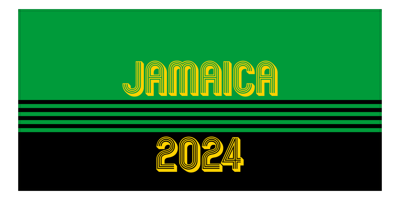 Personalized Jamaica Beach Towel - Front View