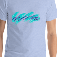 Thumbnail for Jazz Cup T-Shirt - Heather Blue - Shirt Close-Up View